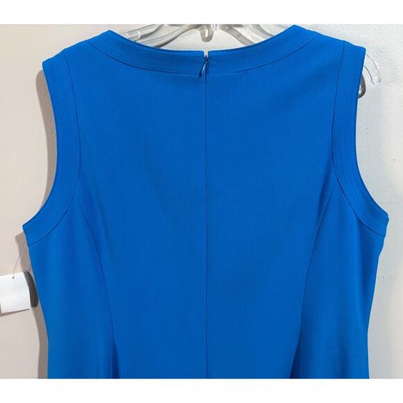 Kasper Royal Blue Sleeveless Sheath Dress Size 16 NWT - Picture 5 of 6